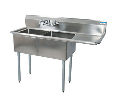 BK Resources, BKS-2-18-12-18R, Sink, (2) Two Compartment