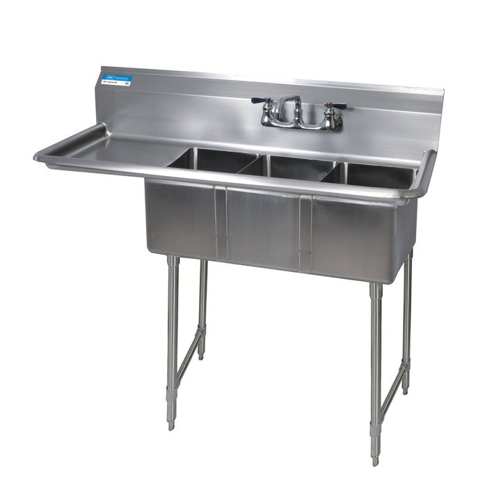 BK Resources, BKS-3-1014-10-15LS, Sink, (3) Three Compartment