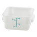 Winco, PTSC-2, Square Food Storage Containers