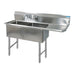 BK Resources, BKS-2-18-12-18RS, Sink, (2) Two Compartment