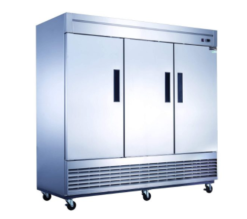 Dukers USA, D83F, Three Door Freezer