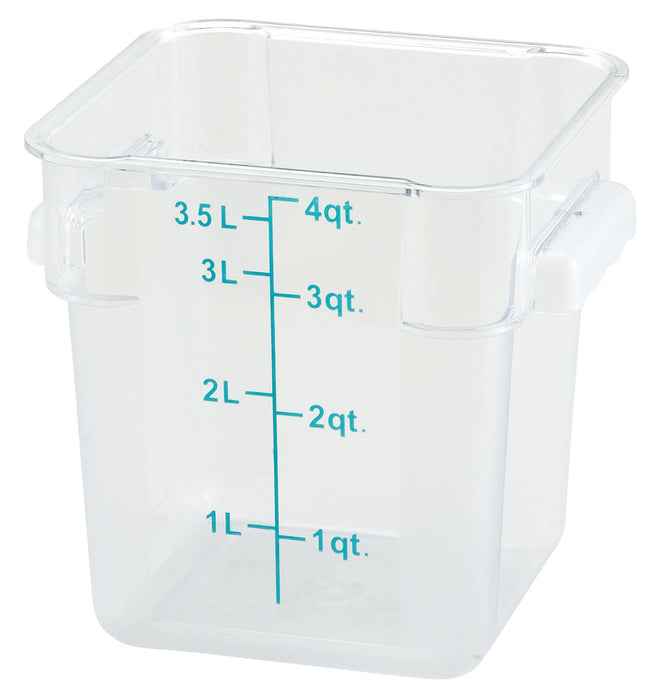 Winco, PCSC-4C, Square Food Storage Containers