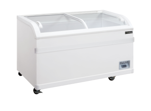 Dukers USA, WD-700Y, Curved Sliding Chest Freezer