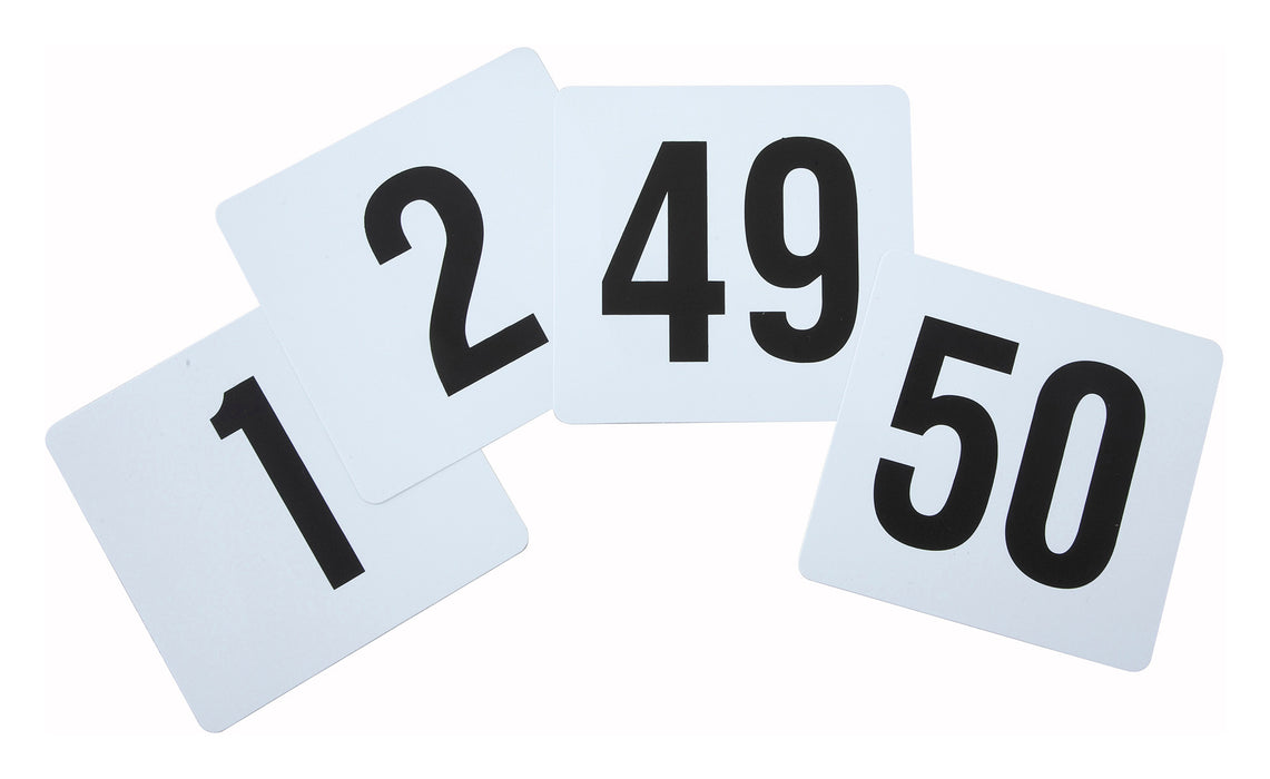 Winco, TBN-50, Table Numbers Cards