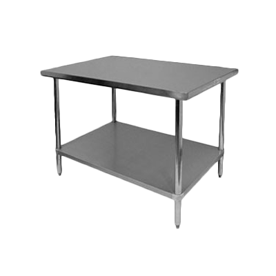 Thunder Group, SLWT42448F, Work Table,  40" - 48", Stainless Steel Top