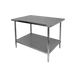 Thunder Group, SLWT43036F, Work Table,  36" - 38", Stainless Steel Top