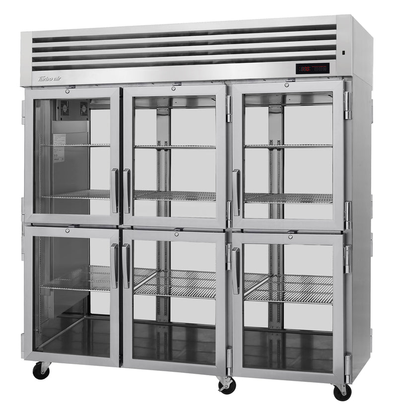Turbo Air, PRO-77-6H-G-PT, SERIE PRO - Refrigerador con puertas sólidas