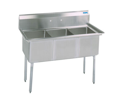BK Resources, BKS-3-18-12S, Sink, (3) Three Compartment