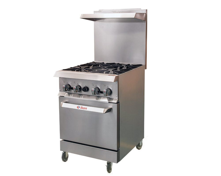 MVP, IR-4-24CO, Gas Range - 4 burners with Convection Oven