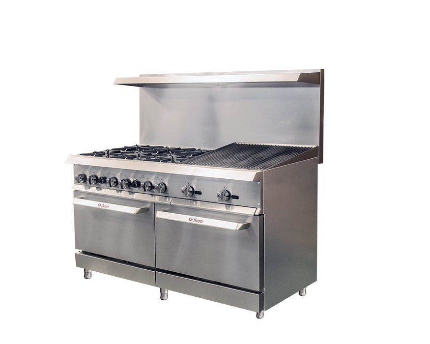 MVP, IR-6B-24RB-60, Range 60&quot; - 6 burners - 24&quot; radiant broiler