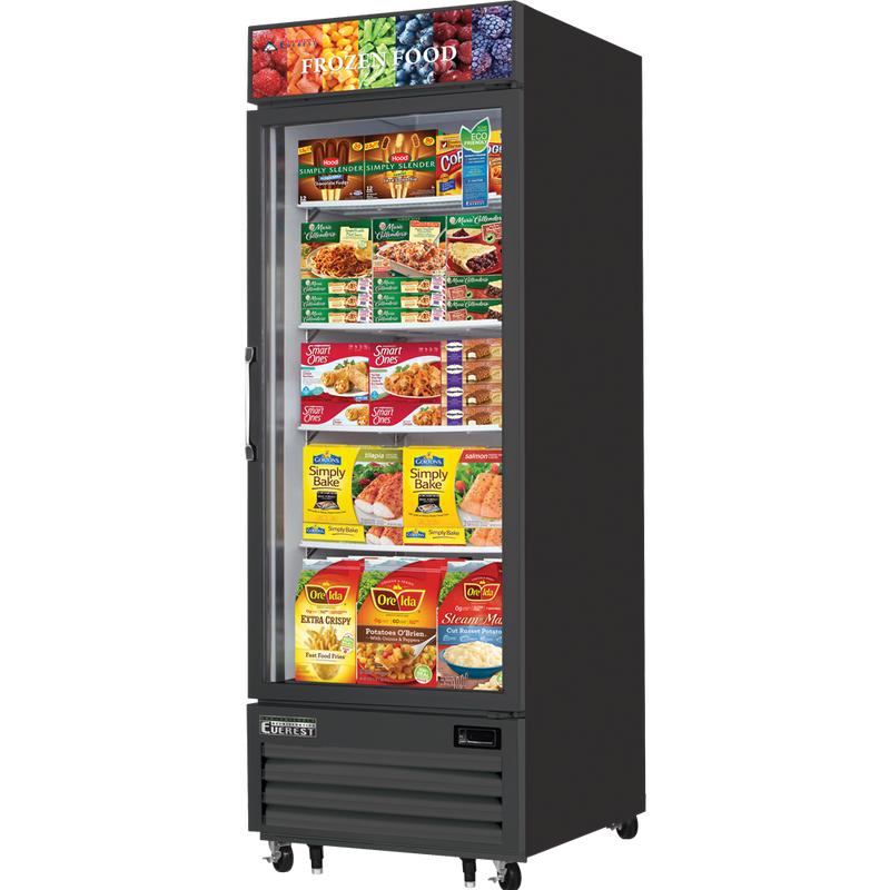 Everest Refrigeration, EMGF23B, Congelador Comercial con Puerta de Cristal