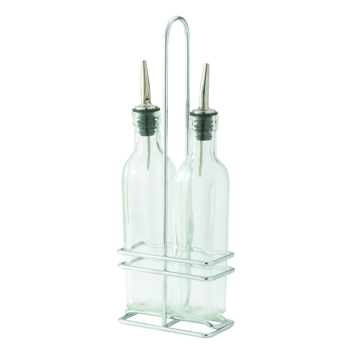 Winco, GOB-8S, Oil & Vinegar Cruet Set