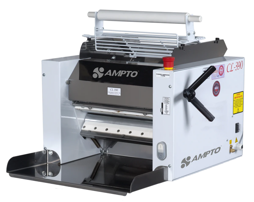 AMPTO CL-390 Dough Roller & Sheeter, table top, 16'' roll width, 16 lbs dough capacity, 75 RPM, 1 HP, 110v/60/1-ph
