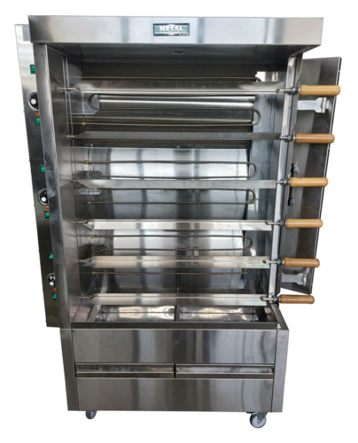 METAL SUPREME FRE6VE Chicken Rotisserie - 30 Chickens - Electric