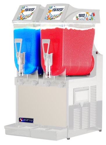 AMPTO GRA-122 Granizadora 2 Tanques. 12 L ea. NSF/UL. Hecho en Italia