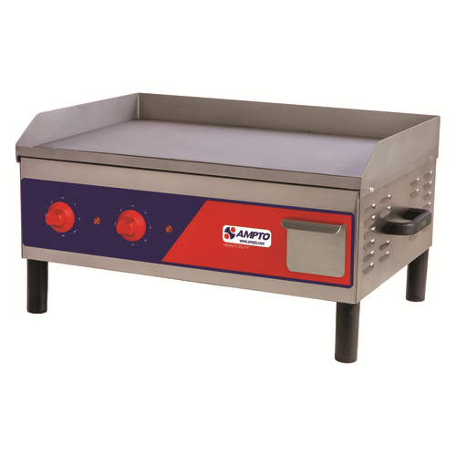 AMPTO GR3E Electric Griddle,, 25"W x 16" D Cooking Surgace ETL, ETL-Sanitation