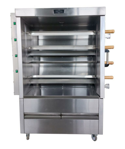 Asador de pollos METAL SUPREME FRG4VE - 16 pollos - Gas