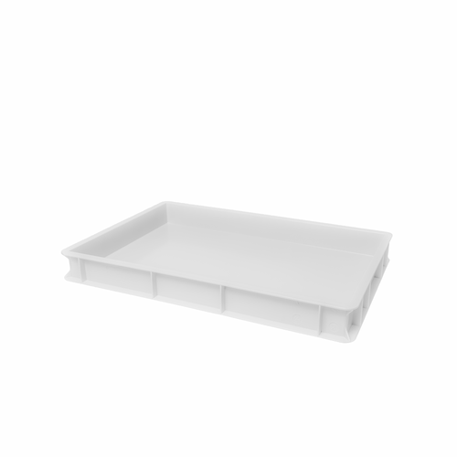 AMPTO VAS007W Pizza Dough Box 23-5/8'' x 15-3/4'' x 2-3/4''. White