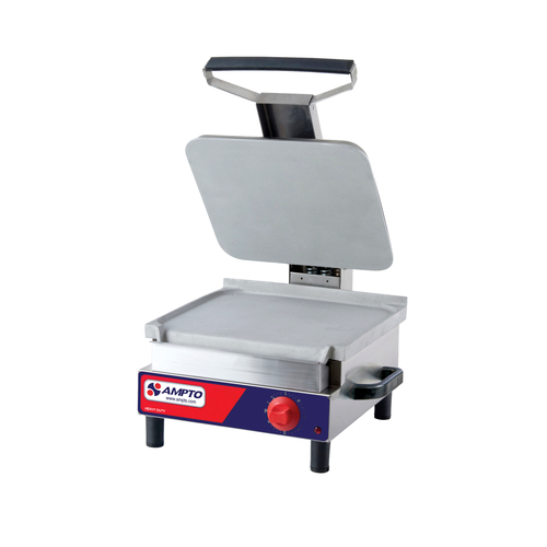 AMPTO SASL Single Sandwich Grill 13-2/5'' x 12-1/2'' Flat