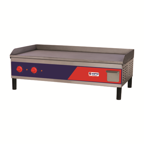 AMPTO GR1E Electric griddle 40"W x 19" D cooking surface, ETL, ETL-San