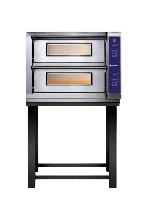 AMPTO PZA-8US Pizza Bake Oven, Deck-Type, Electric