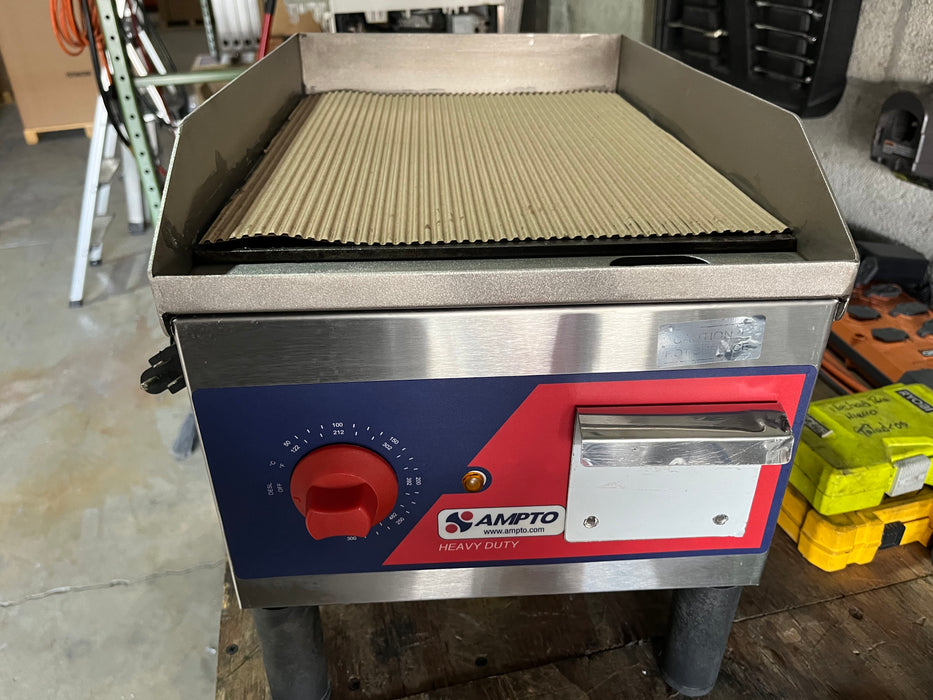 AMPTO GR5E ELECTRIC GRIDDLE OPEN BOX