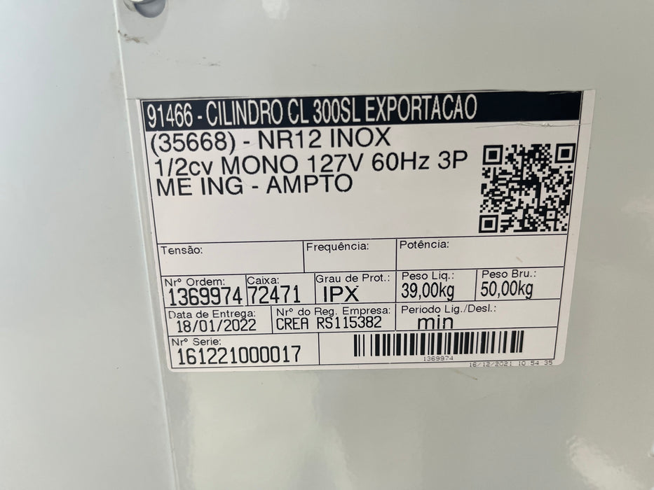 (OPEN BOX) AMPTO CL-300SL Dough Roller & Sheeter, table top, 12'' roll width, 4.5 lbs dough capacity, 66 RPM, 1/2 HP, 110v/60/1-ph