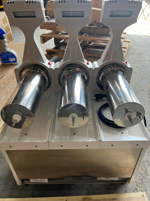 (REFURBISHED) AMPTO GRA123 Granita Machine 3 Tanks. 12 L ea. NSF/UL. Made in Italy