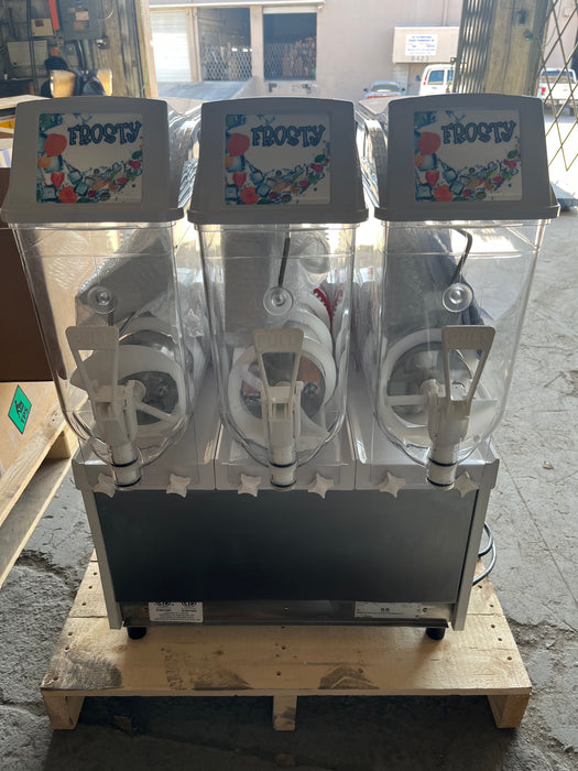 (REFURBISHED) AMPTO GRA123 Granita Machine 3 Tanks. 12 L ea. NSF/UL. Made in Italy