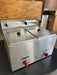 F2BGVE Gas Countertop fryer 2 Baskets - 9 Liters ea.