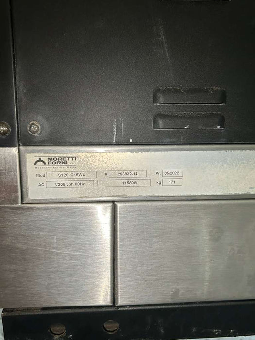 (Used) MORETTI FORNI S120E Electric Pizza oven 3 deck with Steamers
