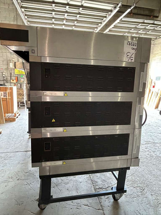 (Used) MORETTI FORNI S120E Electric Pizza oven 3 deck with Steamers