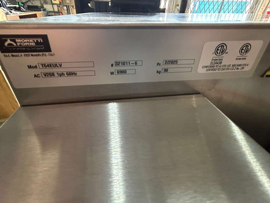 (DEMO USED) Moretti Forni T64E1 Conveyor Oven, Electric T64EV1