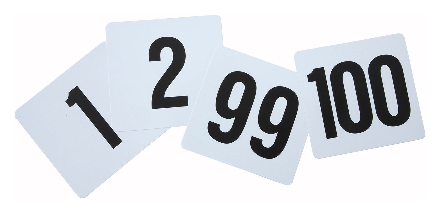 Winco, TBN-100, Table Numbers Cards