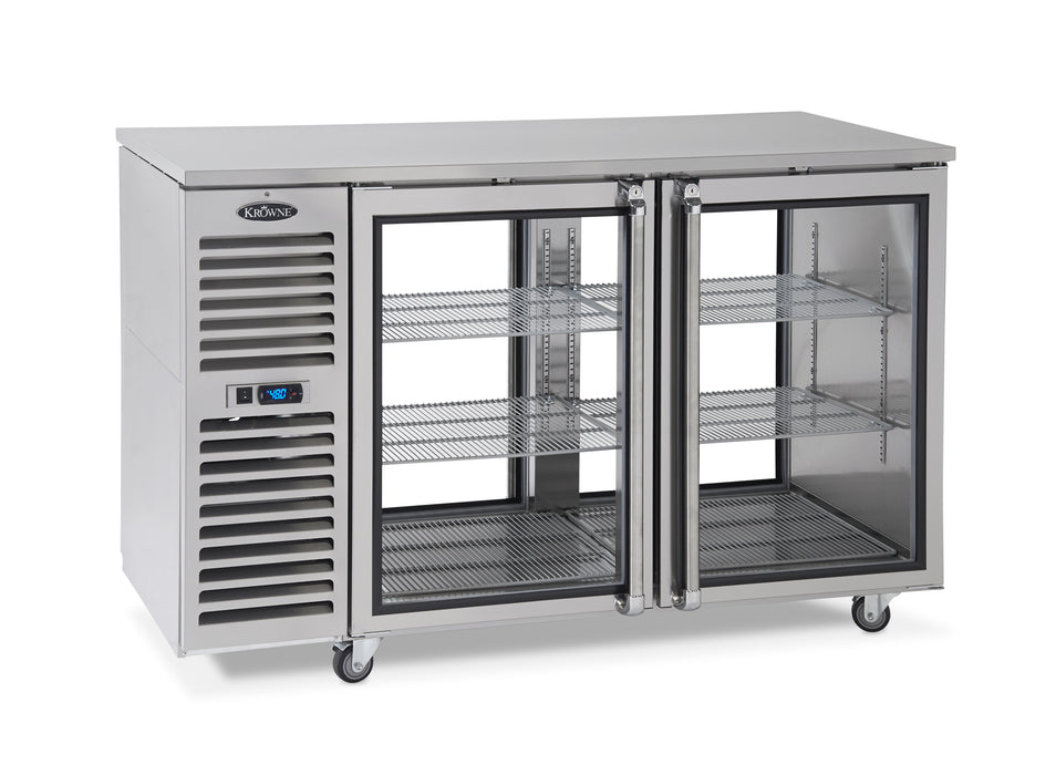 Krowne Metal, KPT84L-BNS-LLL/LLL, Pass-Thru Refrigerated Back Bar Cabinet