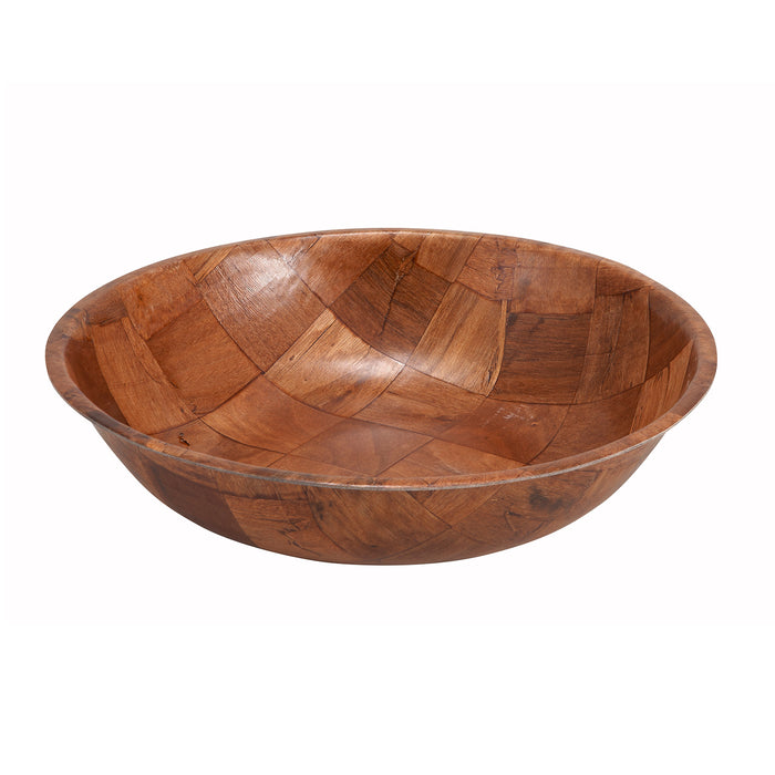 Winco, WWB-12, Bowl, Wood, Round, 12 Dia