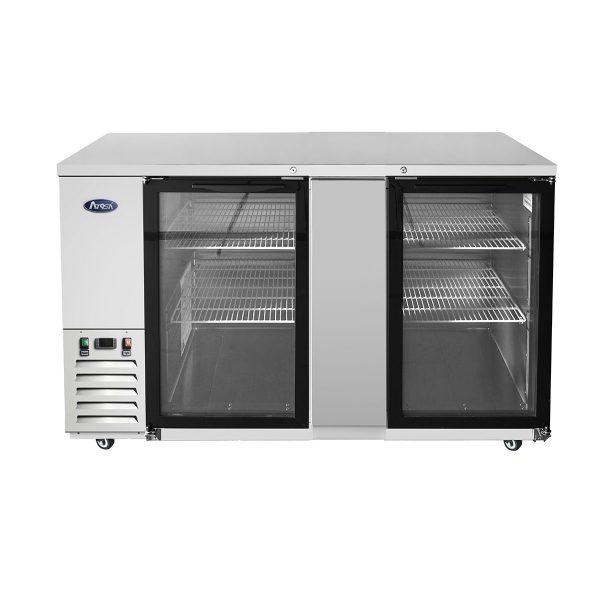 Atosa USA, SBB69GGRAUS1, Shallow Depth Glass Door Back Bar Coolers