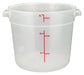 Winco, PTRC-6, Round Food Storage Containers