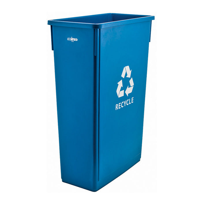 Winco, PTC-23L, Recycling Receptacle / Container, Plastic