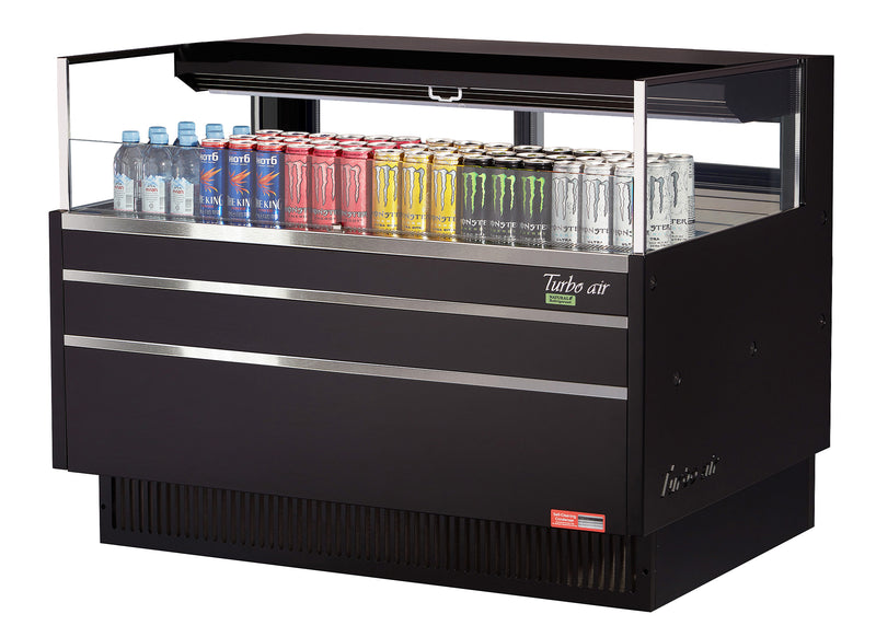 Turbo Air, TOM-48L-UFD-W(B)-1S-N, Vitrina expositora abierta
