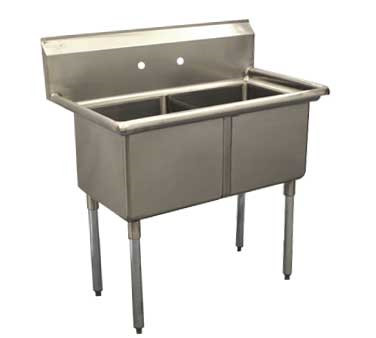 Serv-Ware, E2CWP1818, Sink, (2) Two Compartment