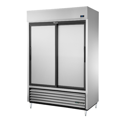 True Manufacturing, TSD-47-HC, Refrigerador, de dos cuerpos, 115V, Puerta de acero inoxidable