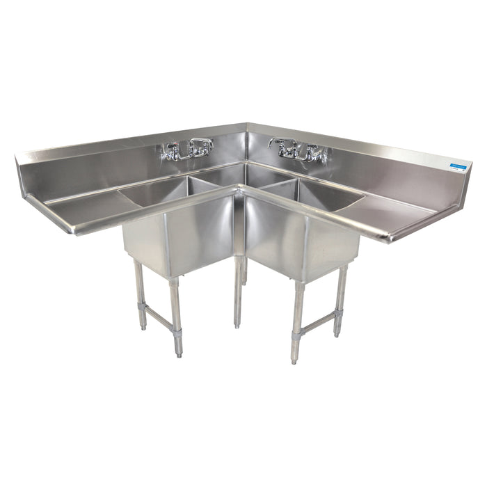 BK Resources, BKCS-3-18-14-18TS, Sink, Corner, Compartment