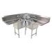 BK Resources, BKCS-3-18-14-18TS, Sink, Corner, Compartment