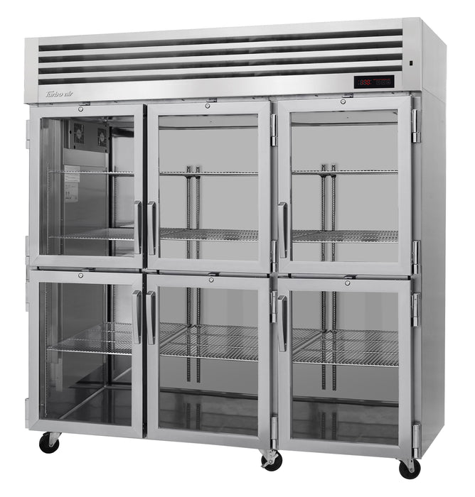 Turbo Air, PRO-77-6H-G, PRO SERIES - Reach in refrigerator