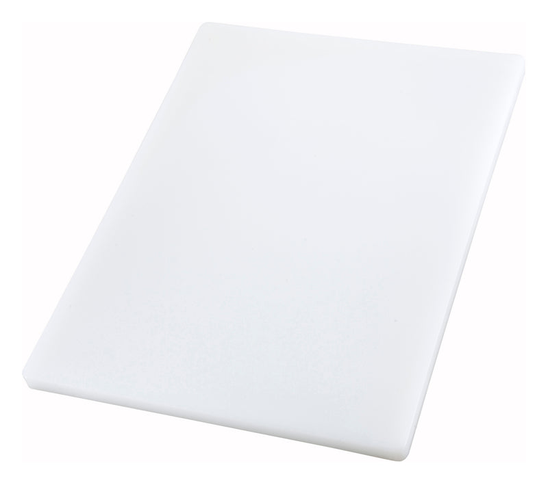 Winco, CBXH-1218, Cutting Board, Plastic, White, 12" L, 1"