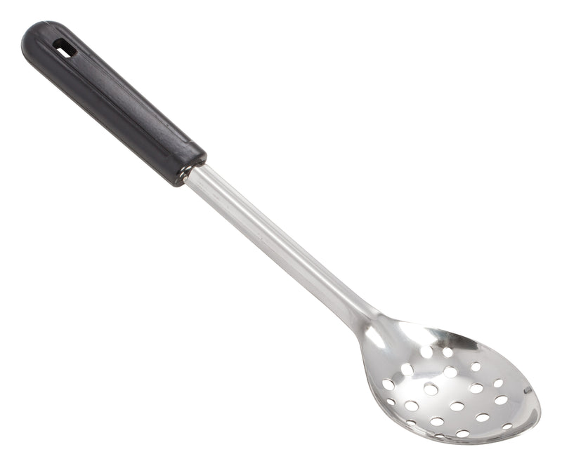 Winco, BSPB-13, Serving Spoon, Perforated, Black, Stainless Steel