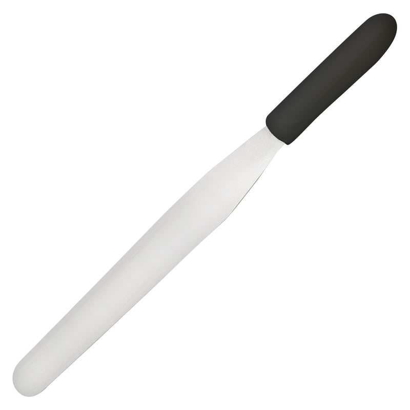 Winco, TKPS-9, Spatula, Baker's, Polypropylene, Black, Stainless Steel