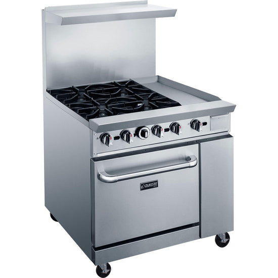 Dukers USA, DCR36-4B12GM, Cocina de gas con plancha