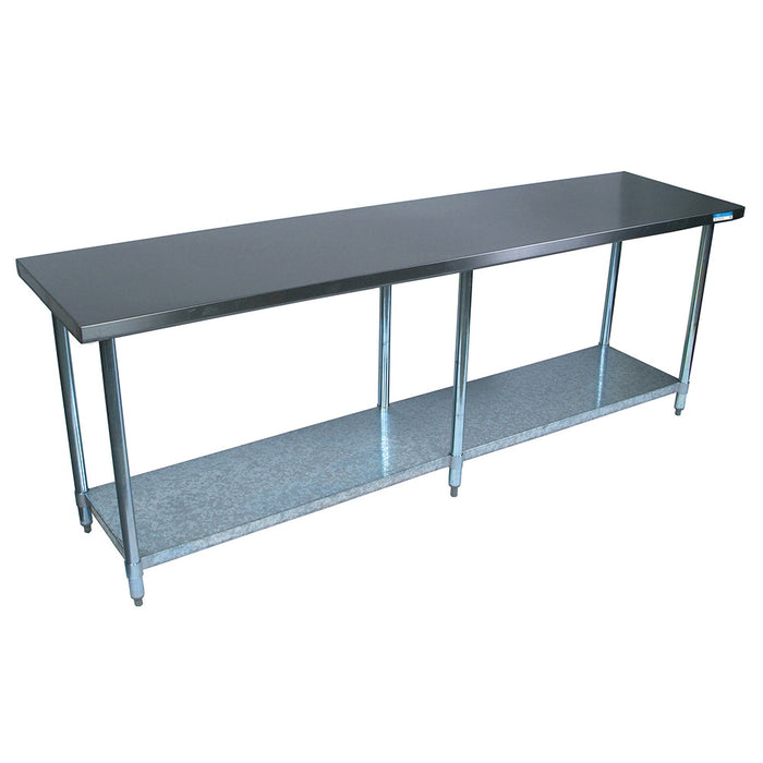 BK Resources, QVT-8424, Work Table,  73&quot; - 84&quot;, Stainless Steel Top